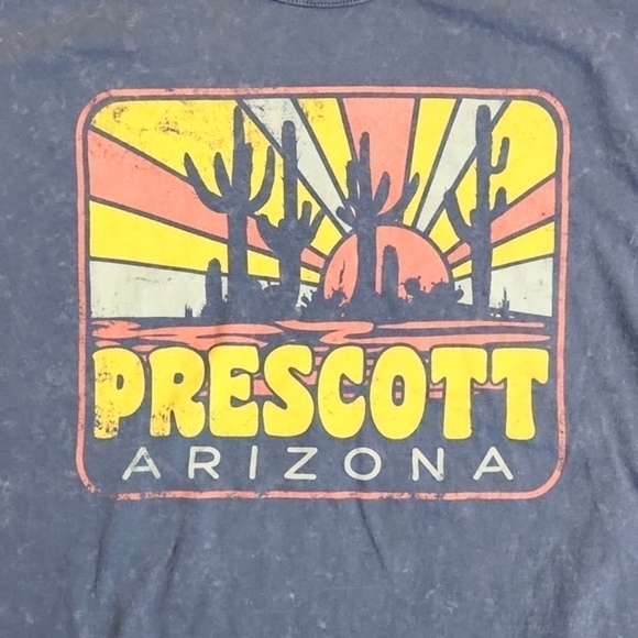 𝅺Womens Prescott Arizona blue graphic tee by Blue 84 Size Large - Picture 3 of 13